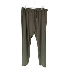 Zyia Active Pants Plus Green Casual Athleisure Basic Stretch Straight Leg XXXL‎